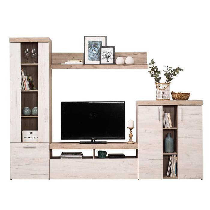 Meblościanka Arno szary/biały dąb 11008760