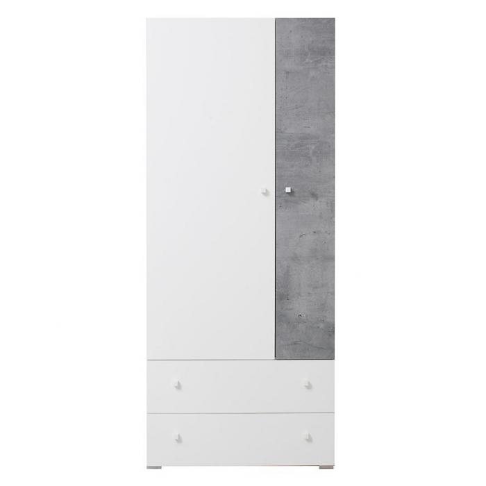 Regał Sigma Si3 Biały Lux/Beton