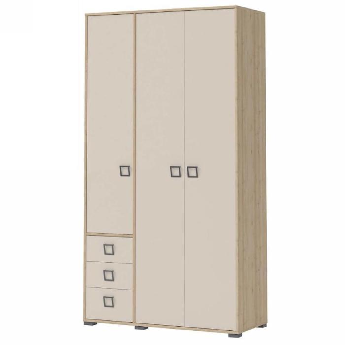Szafa 3D3S Kiki P33-BK/KI-01 beech/sand
