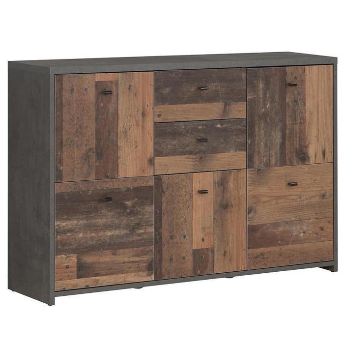 Komoda Best Chest Old Wood Vin/Beton 4