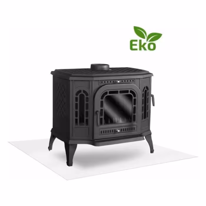 Piec kominkowy P7 EKO 10,5 kW boczne prawe drzwi