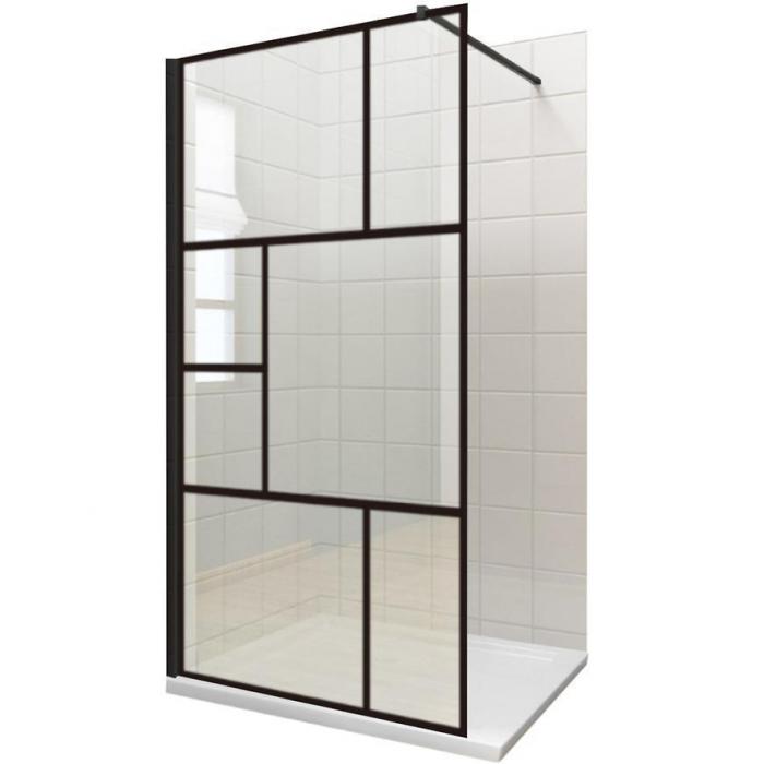 Ścianka WALK-IN NOTTE 120X195 czarna