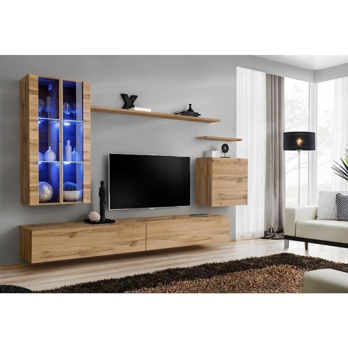 Meblościanka Switch Szkło+LED XII Wotan