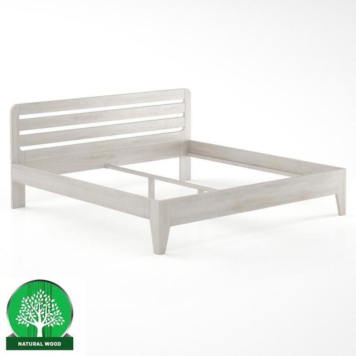 Łóżko Buk LK189–200x200 bielony