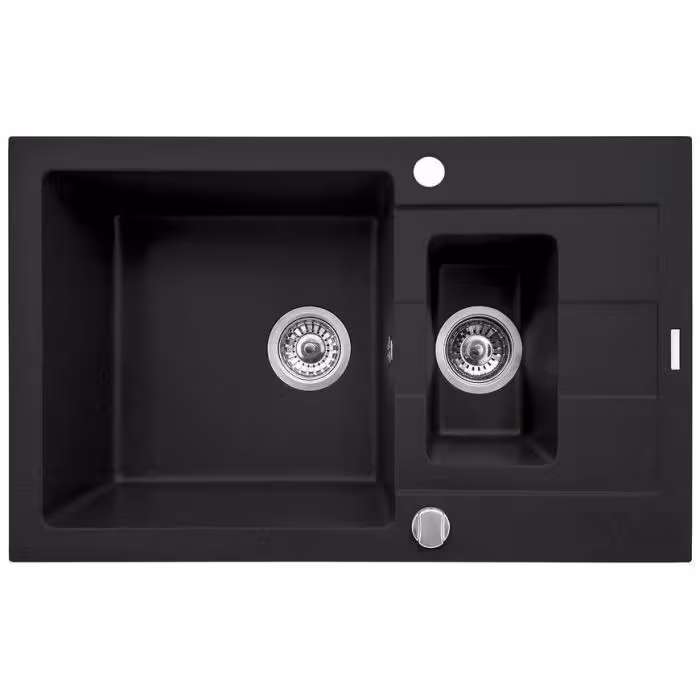 Zlew Sparta Plus (78x48) 1½B 1D karbon