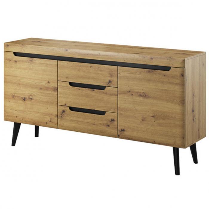Komoda dwudrzwiowa Nordi NKSZ160 dąb artisan