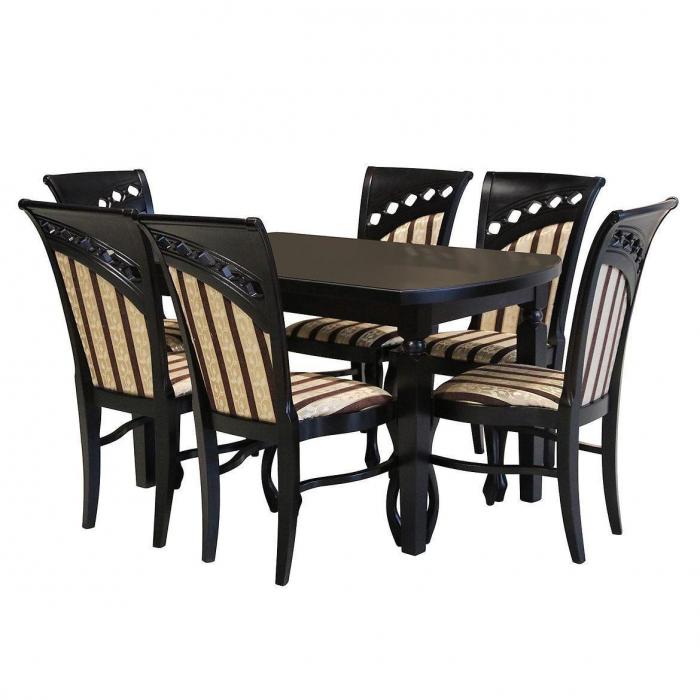 Zestaw stół i krzesła Olaf 1+6 ST 86 KR 355 BR2527 lipa 5 420
