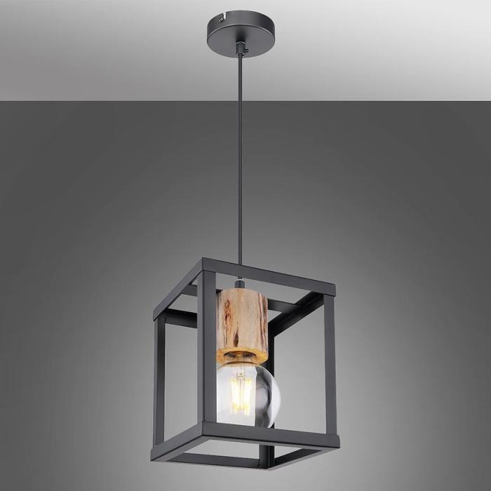 Lampa 15476H Czarno-złota LW1