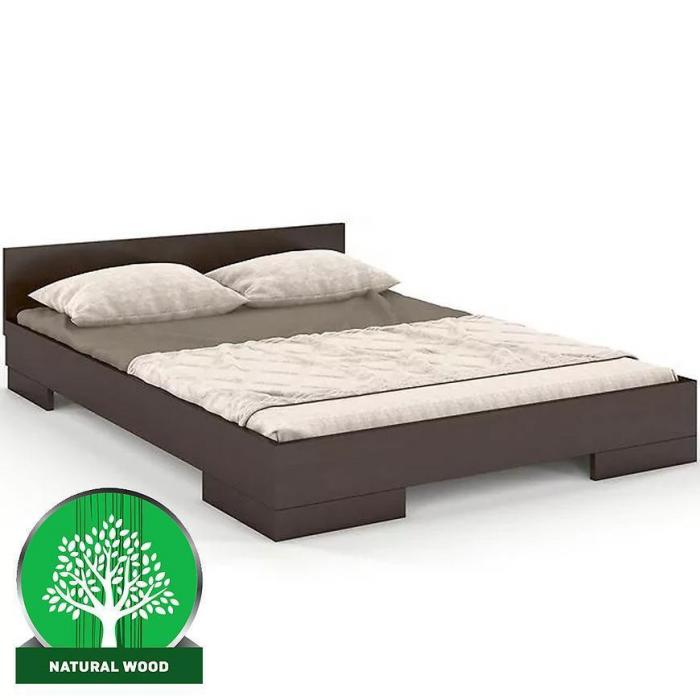Łóżko drewniane bukowe Skandica Spectrum niskie 180x200 palisander
