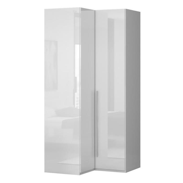 Szafa narożna Piano PUG/PN-70/KA/70 crystal white