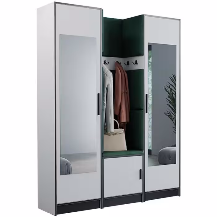 Garderoba Roj 12 biała + Kronos 19 zielona
