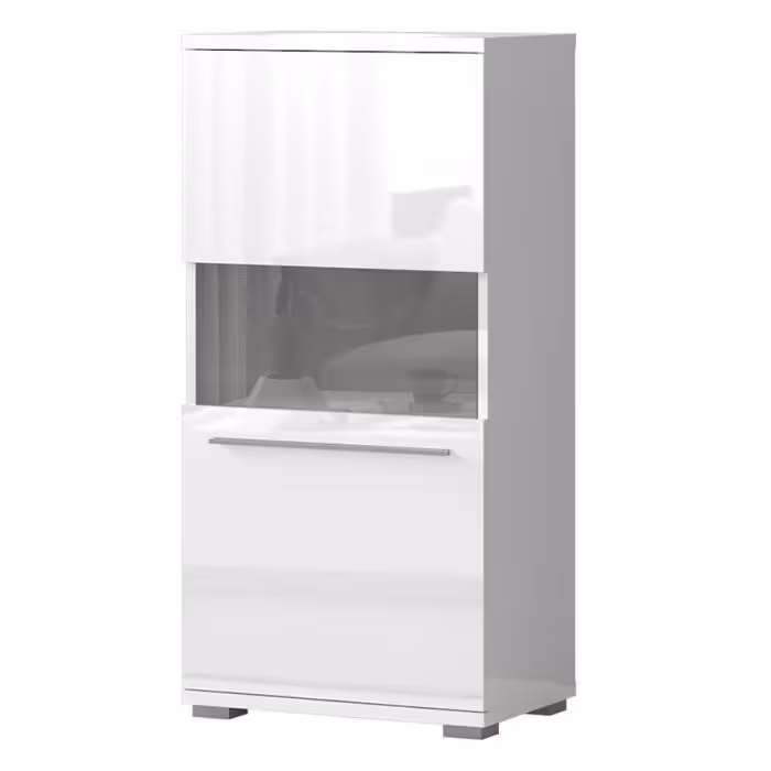 Witryna Piano V60-1KS/PN-70/KA/70 crystal white