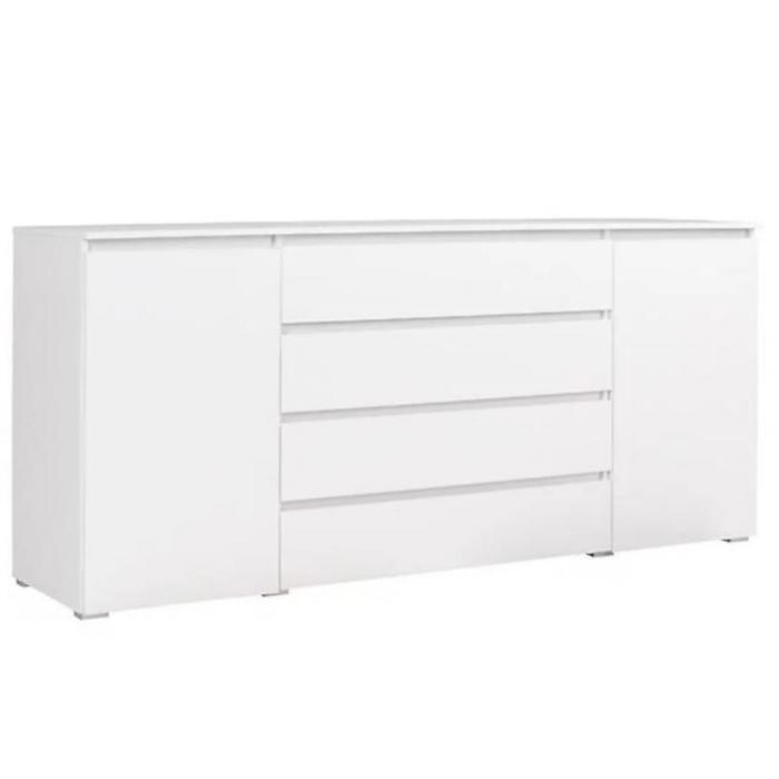 Komoda Cosmo C06 4 szuflady 2 drzwi biały