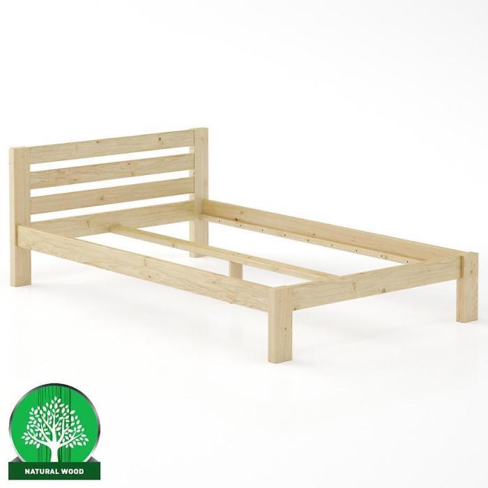 Łóżko Sosna LK105–120x200 surowy