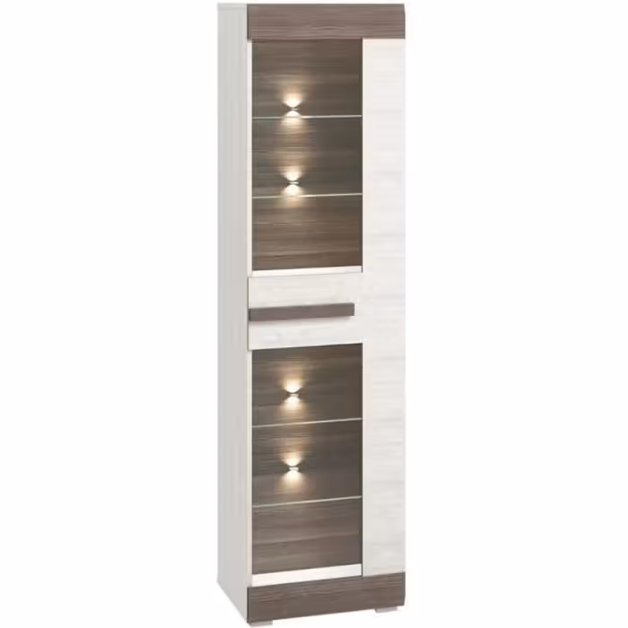 Witryna Blanco 02 55 sosna śnieżna/new grey