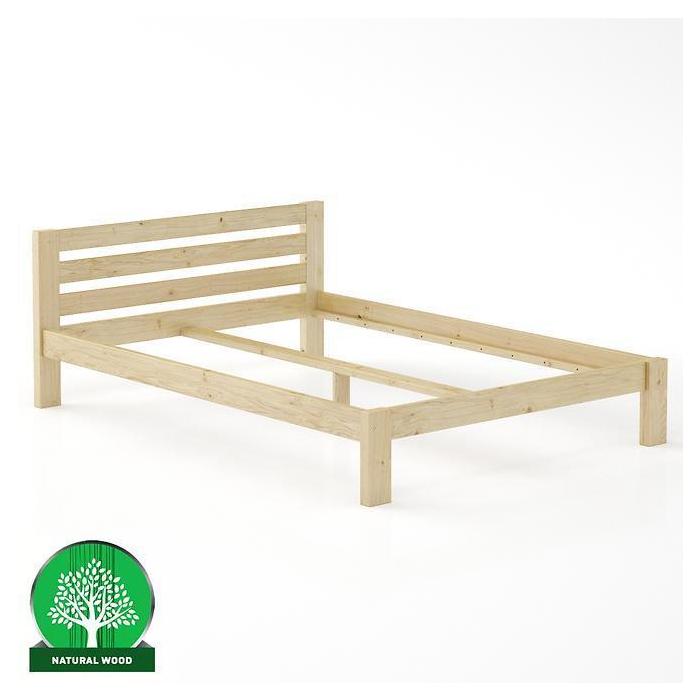 Łóżko Sosna LK105–140x200 surowy