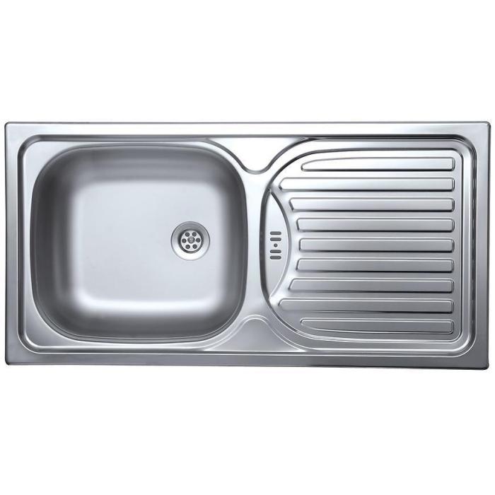 Zlewozmywak stalowy jednokomorowy Classic N-143 435x860