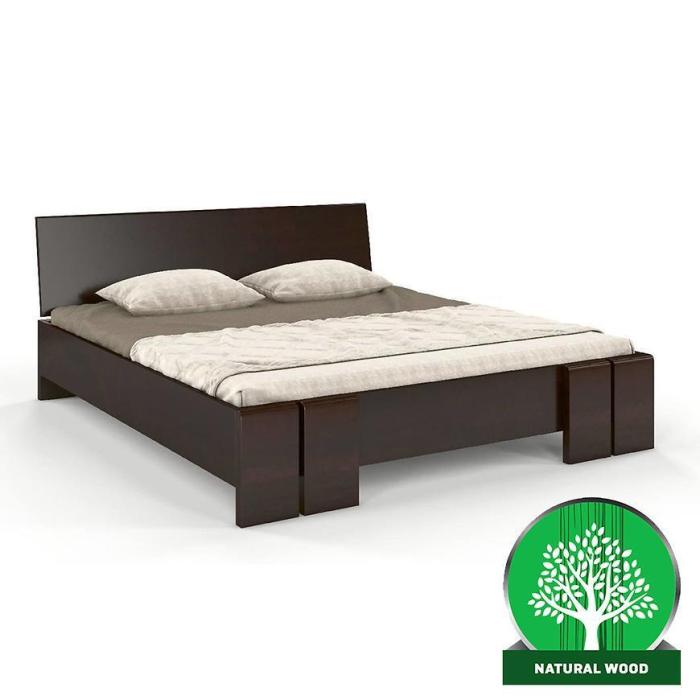 Łóżko sosnowe Skandica Vestre maxi 180X200 palisander