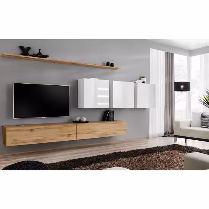 Meblościanka Switch VII Wotan/Biały