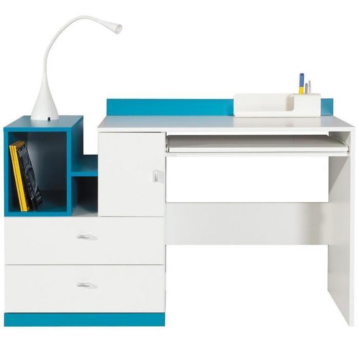 Biurko Mobi MO-11 biały/turkus