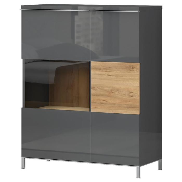 Witryna Onyx V90-2KS/ON anthracite/pacific walnut