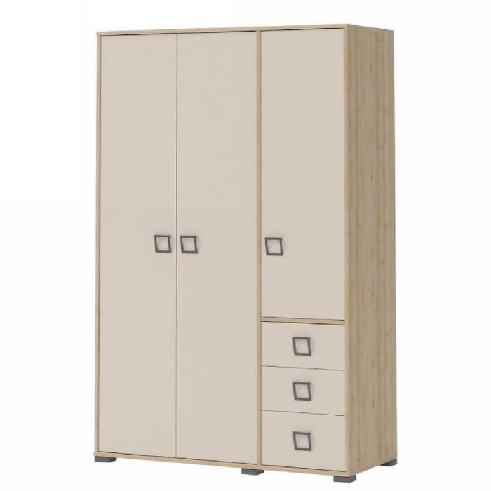 Szafa 3D3S Kiki G33-BK/KI-01 beech/sand