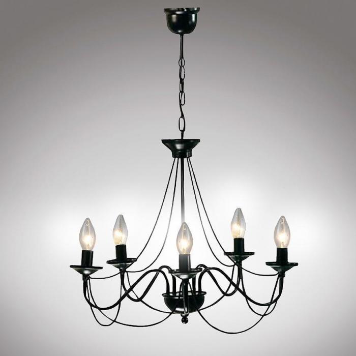 Lampa Pająk 1281 Czarny LW5