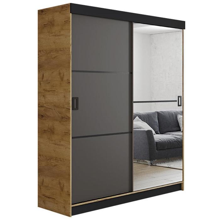 Szafa Retro 138 2L craft / front grafit