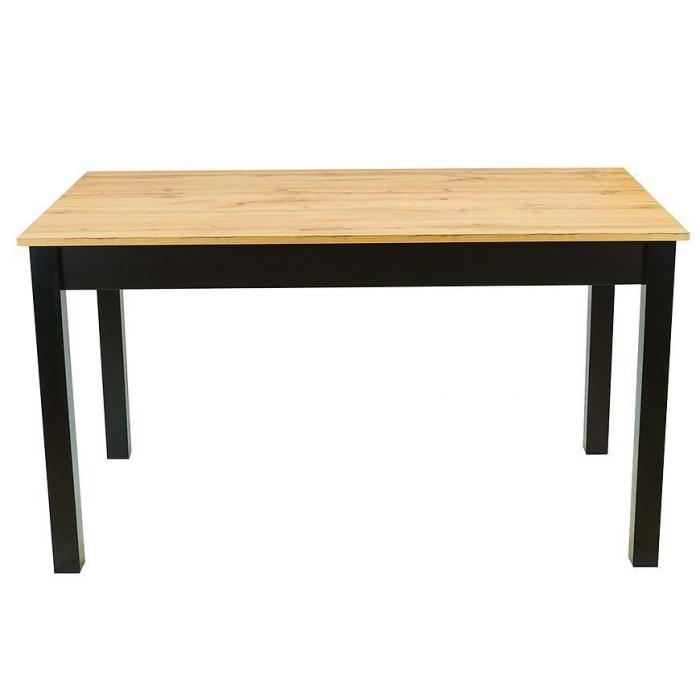 Stół St30 Jarek 160x80+40 Dąb Wotan Nogi Czarne
