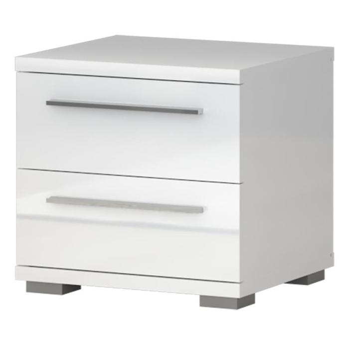 Szafka nocna PIANO NS2/PN-70/KA-70 crystal white