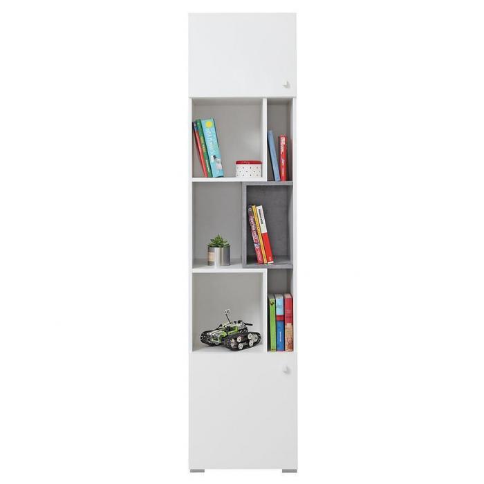 Regał Sigma Si6 Biały Lux/Beton