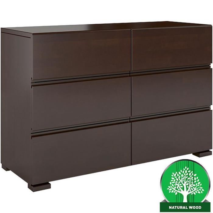 Komoda Drewniana Bukowa 6s Skandica Vestre Palisander