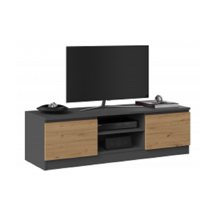 Szafka RTV Tula (antracyt/dąb artisan)