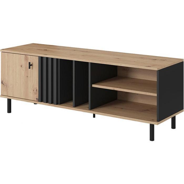 Madis Stolik RTV 138 C dąb artisan/antracyt
