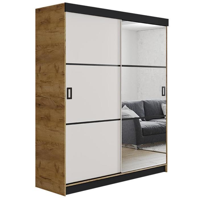Szafa Retro 138 3L craft / front biały