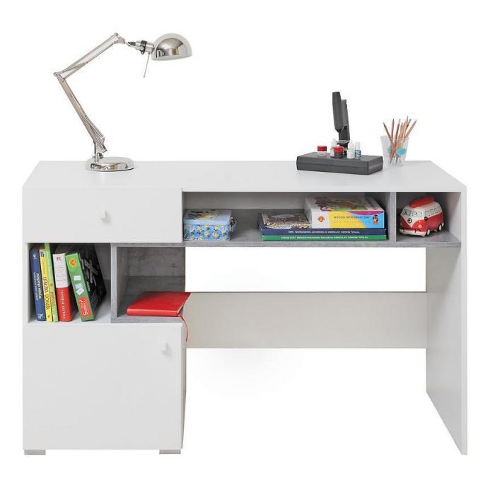 Biurko Sigma Si10 Biały Lux/Beton
