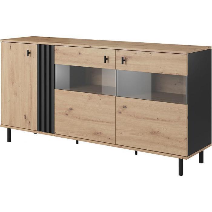 Komoda Madis E Dąb Artisan/Antracyt