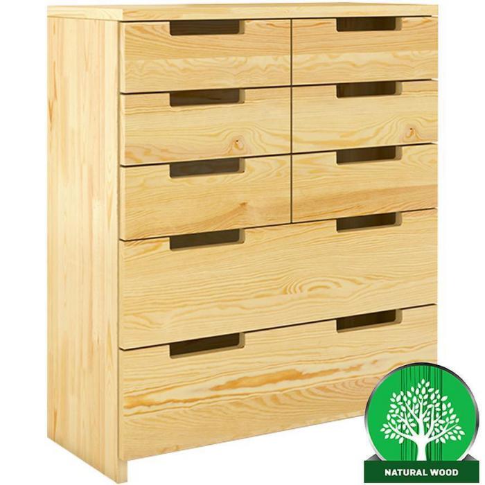 Komoda Drewniana Sosnowa 8s Skandica Spectrum Naturalny