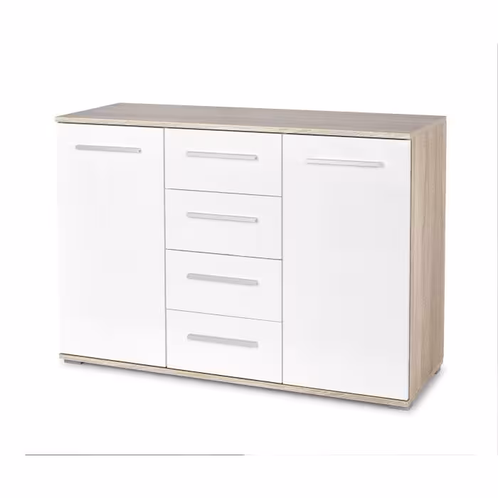 Komoda Lila KM-4 dąb sonoma /biały