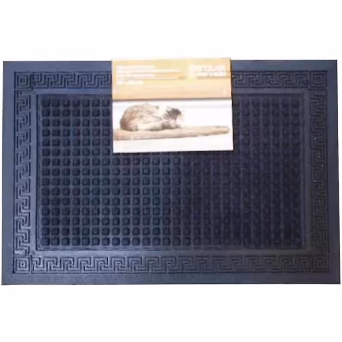 Wycieraczka Greek key square black 40x60