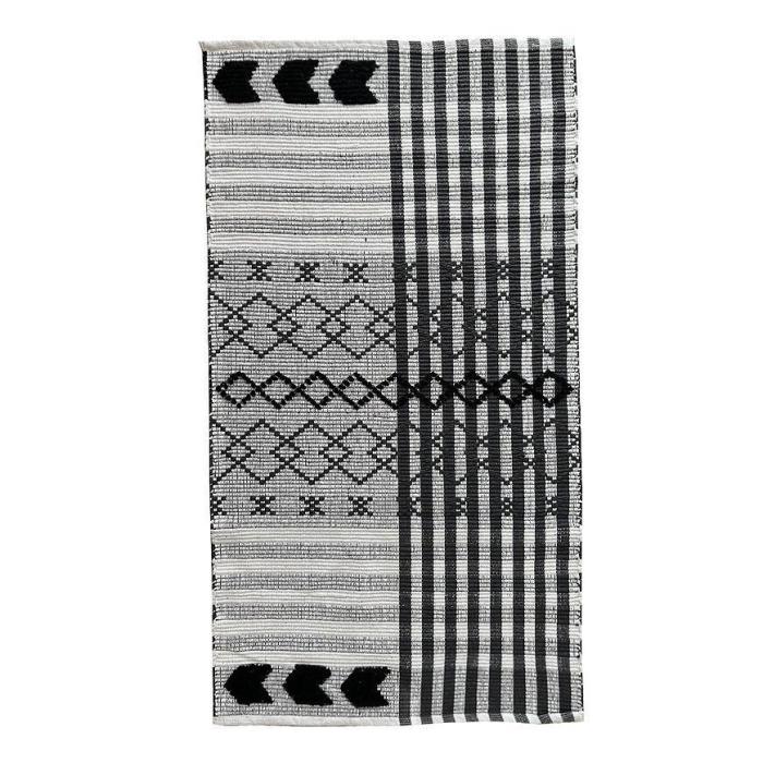 Dywan bawełniany Chindi 0.8/1.5 Cr-1281 black/white