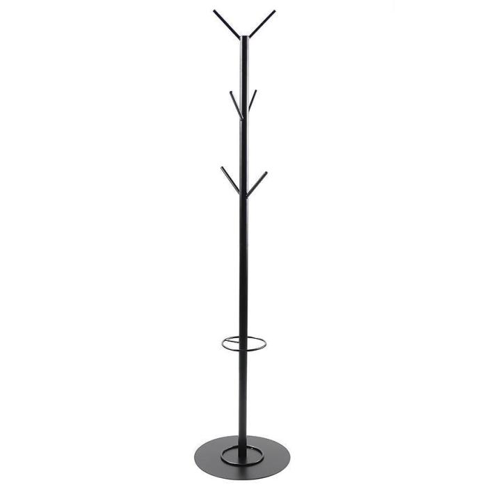 Wieszak metalowy stojący Loft 06-06 180x40 czarny