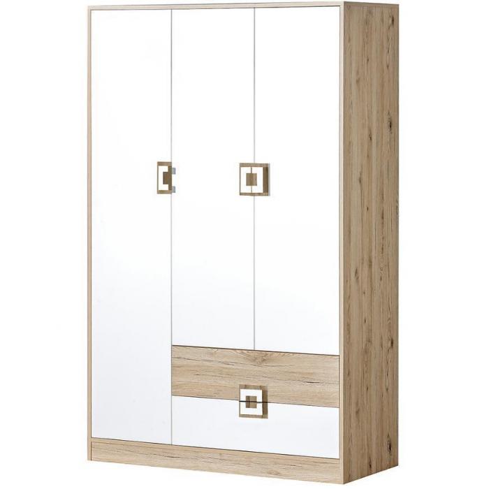 Szafa Nico 120 biały/dąb jasny nr-3