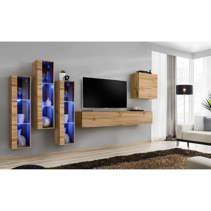 Meblościanka Switch Szkło+LED XIII Wotan