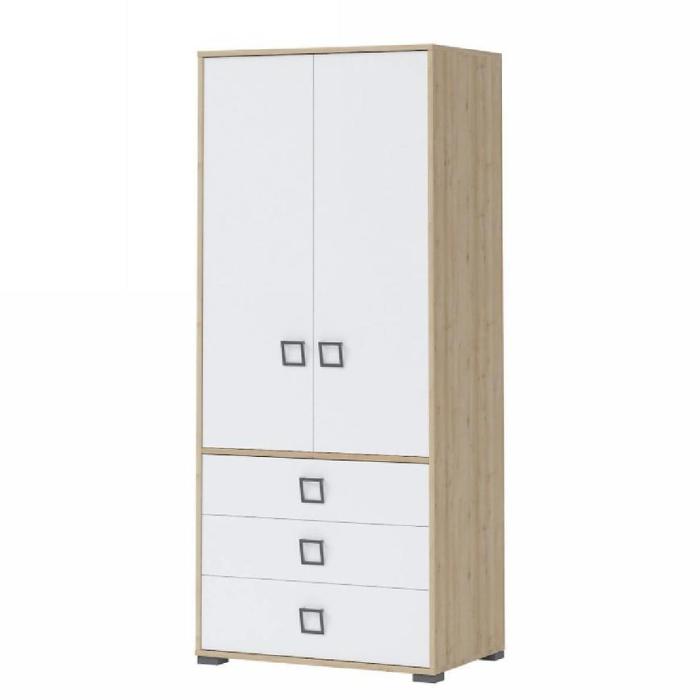 Szafa 2D3S Kiki G23-BK/KI-15 beech/white