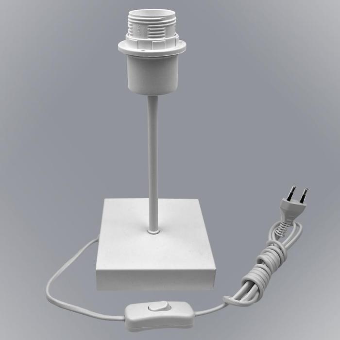 Lampa biurkowa Kwadrat biały 2907/LSN-B-1