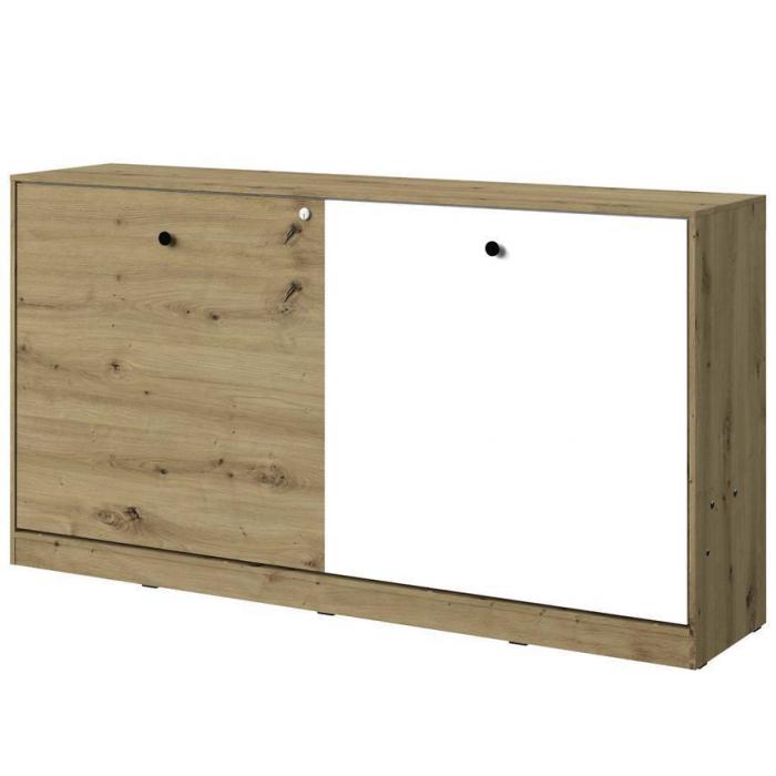 Półko-Tapczan Poziomy Nero 16 – Czarny Mat