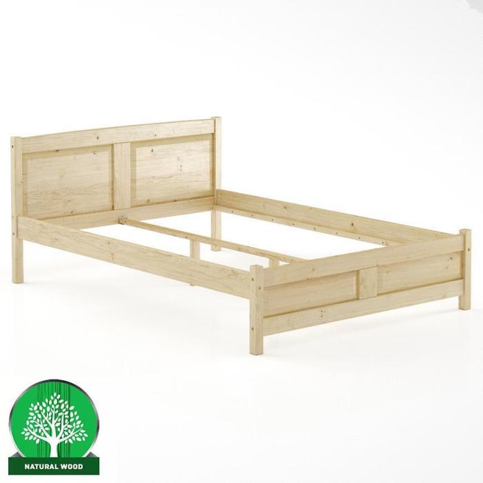Łóżko Sosna LK104–140x200 surowy