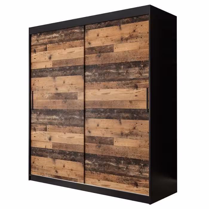 Szafa Old Wood T 180 Czarny/Old Style