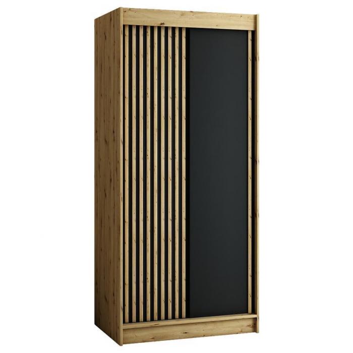Szafa Lamelo 100 Dąb Artisan/Czarny